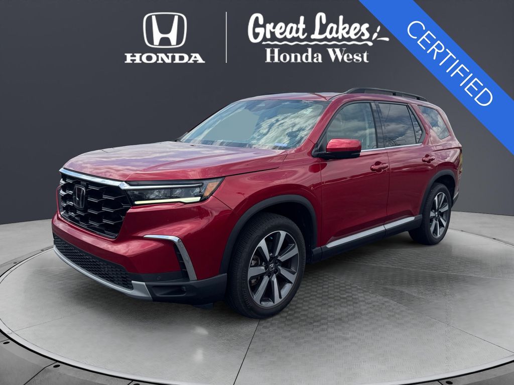 Radiant Red Metallic II 2025 Honda Pilot SUV / Crossover All-Wheel Drive Automatic