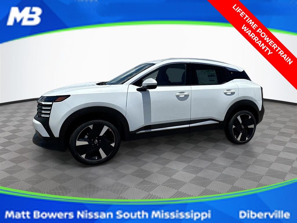 Aspen White Tricoat 2025 Nissan Kicks SUV / Crossover All-Wheel Drive Continuously Variable Transmission