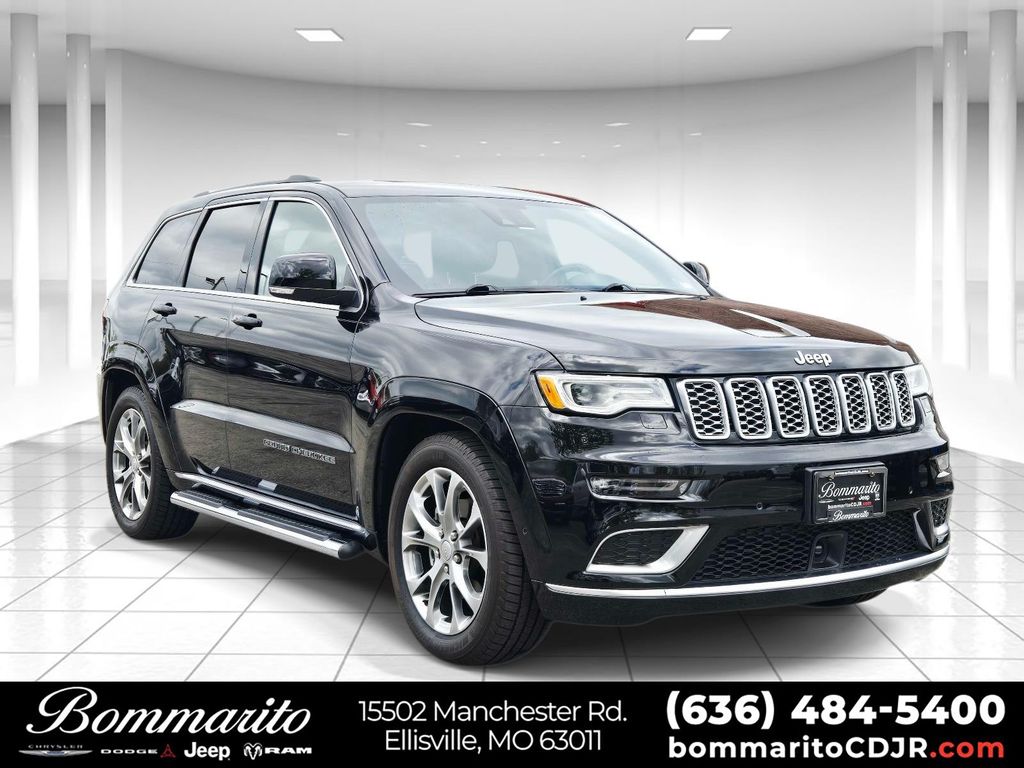 Diamond Black Crystal Pearlcoat 2019 Jeep Grand Cherokee Summit 4WD SUV / Crossover Four-Wheel Drive 8-Speed Automatic