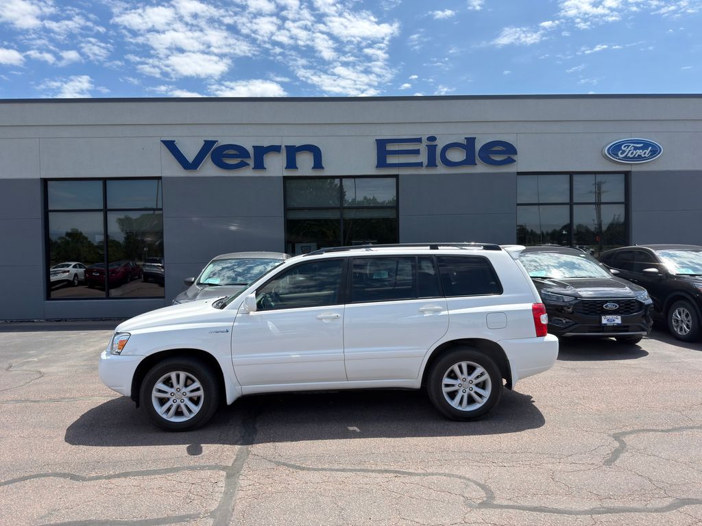 White 2007 Toyota Highlander Hybrid SUV / Crossover Continuously Variable Transmission