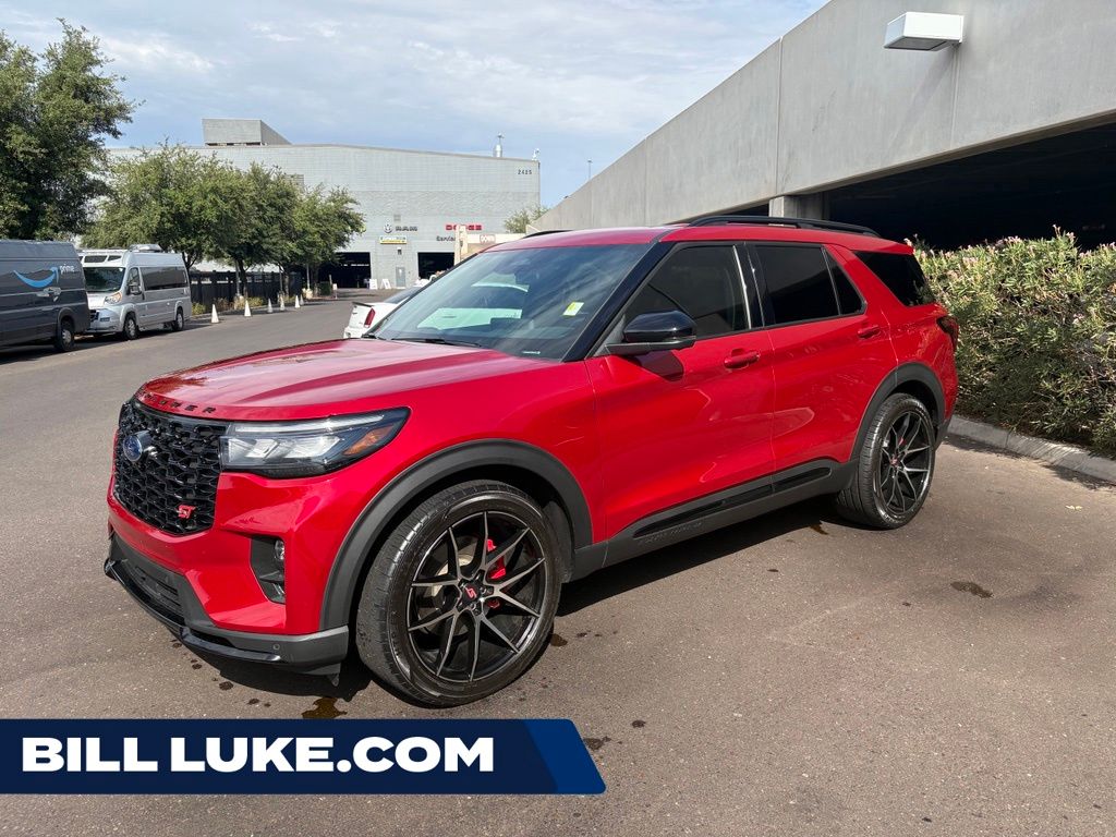 Red Metallic 2025 Ford Explorer SUV / Crossover All-Wheel Drive Automatic