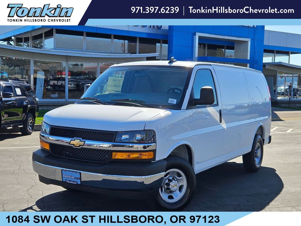 Summit White 2025 Chevrolet Express Cargo Van Rear-Wheel Drive 8-Speed Automatic Overdrive