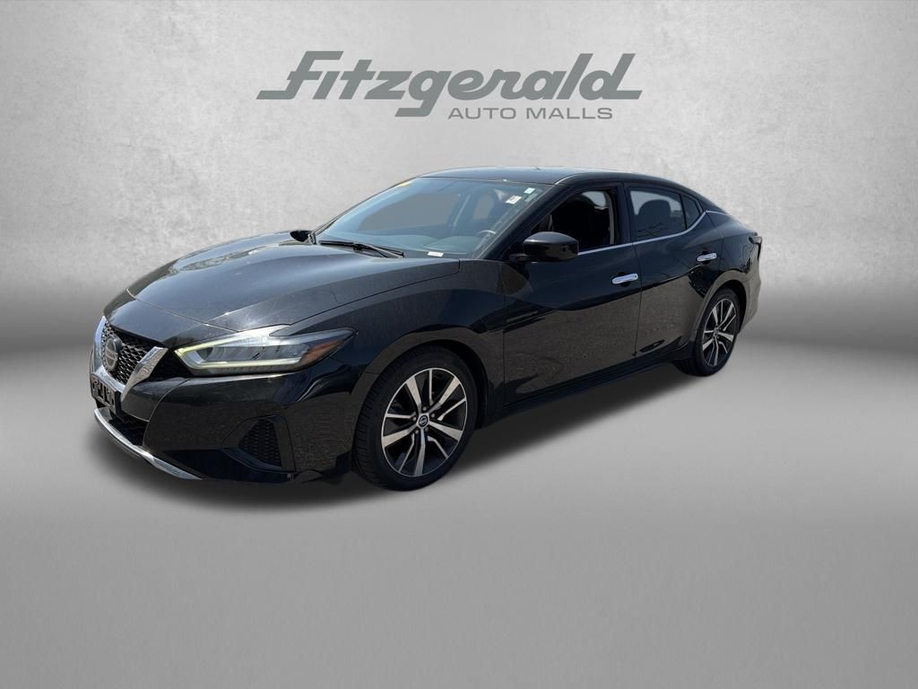 Super Black 2019 Nissan Maxima S FWD Sedan Front-Wheel Drive Continuously Variable Transmission