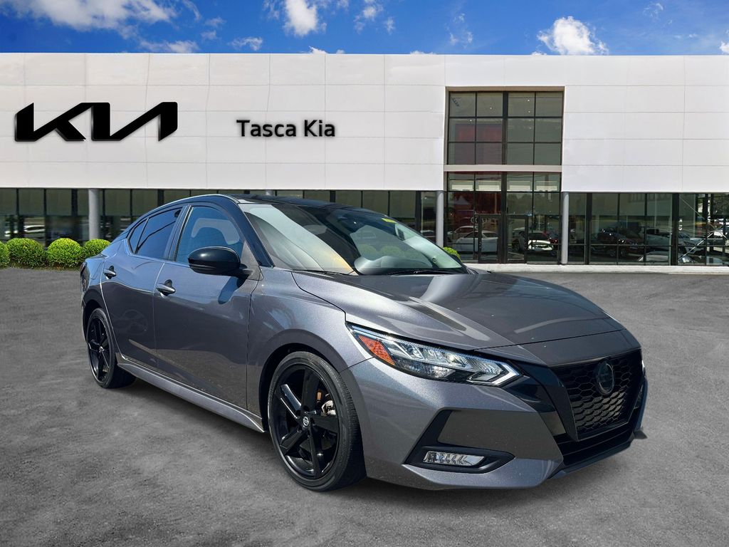 Gun Metallic/Super Black 2023 Nissan Sentra Sedan Front-Wheel Drive Continuously Variable Transmission