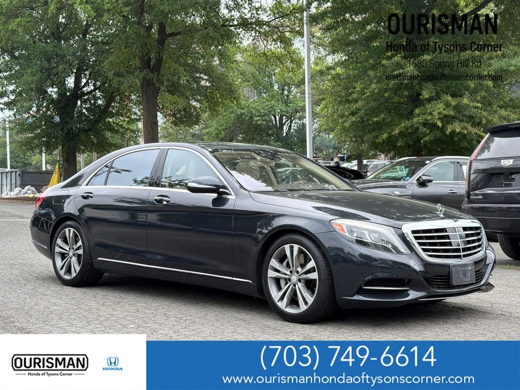 Anthracite Blue Metallic 2015 Mercedes-Benz S-Class Sedan All-Wheel Drive 7-Speed Automatic