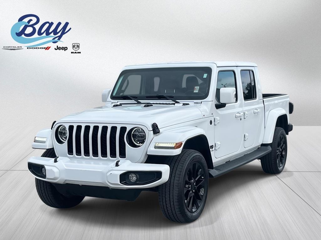 Bright White Clearcoat 2021 Jeep Gladiator High Altitude Crew Cab 4WD Pickup Truck Four-Wheel Drive 8-Speed Automatic