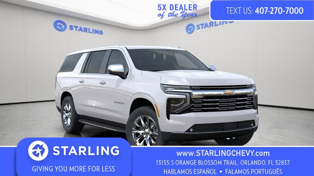 White (Iridescent Pearl Tricoat) 2025 Chevrolet Suburban Premier RWD SUV / Crossover 4X2