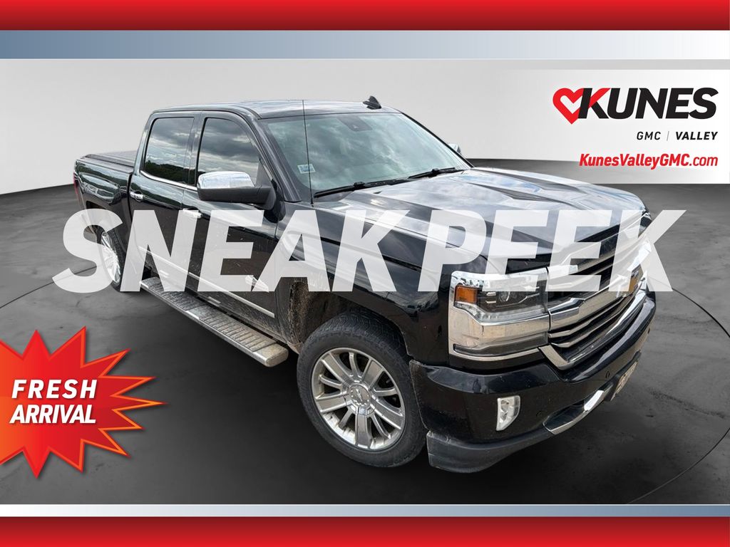 Black 2017 Chevrolet Silverado 1500 Pickup Truck Four-Wheel Drive 8-Speed Automatic Overdrive