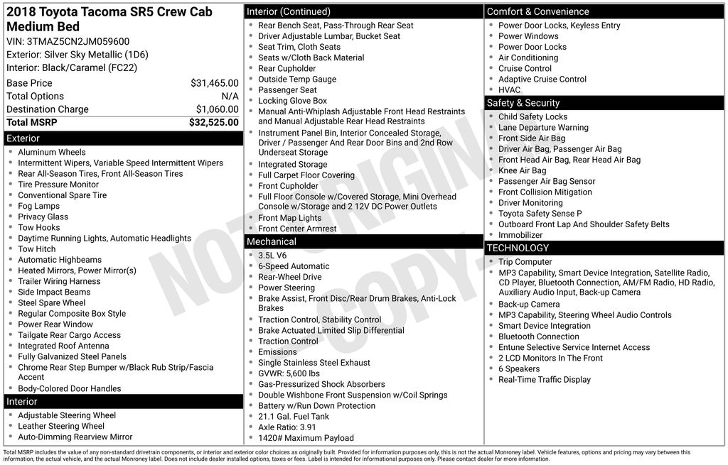 Certified Used 2018 Silver Toyota SR5 image 4