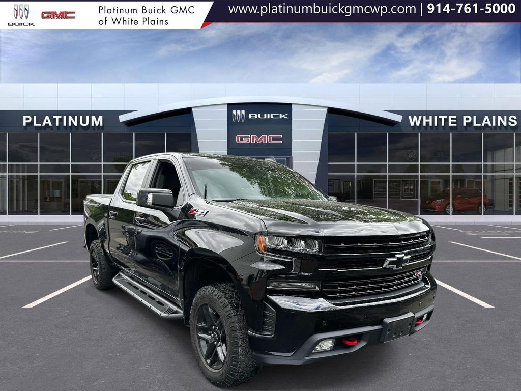 Black 2019 Chevrolet Silverado 1500 LT Trail Boss Crew Cab 4WD Pickup Truck Four-Wheel Drive 8-Speed Automatic