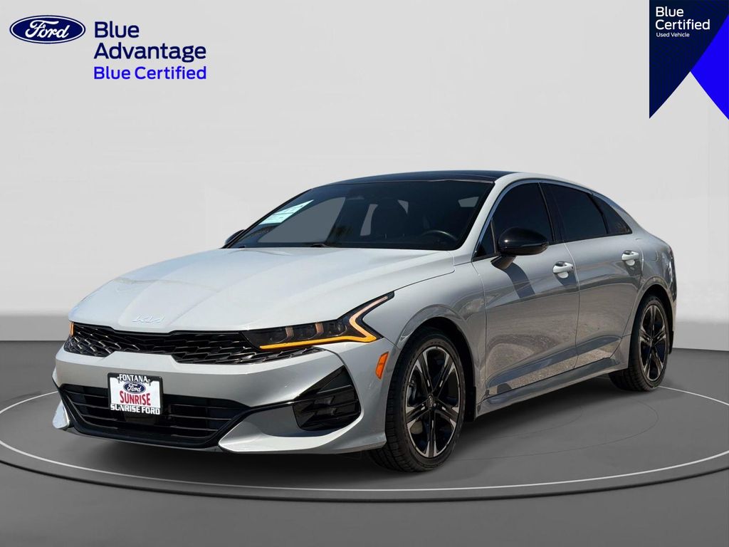Wolf Gray 2022 Kia K5 Sedan Front-Wheel Drive 8-Speed Automatic