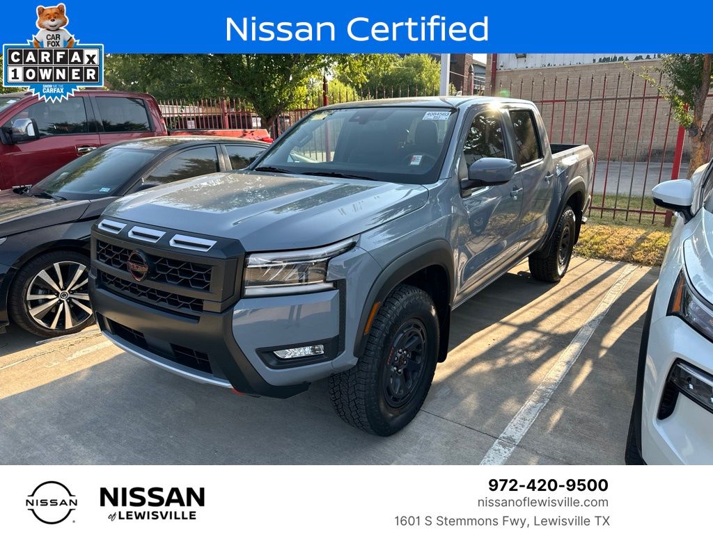 Boulder Gray Pearl 2025 Nissan Frontier Pickup Truck Four-Wheel Drive 9-Speed Automatic Overdrive
