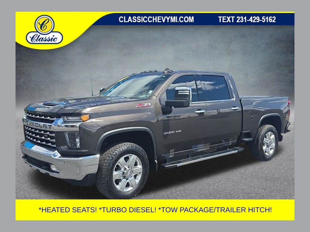 Oxford Brown Metallic 2020 Chevrolet Silverado 3500HD LTZ Crew Cab 4WD Pickup Truck Four-Wheel Drive Automatic