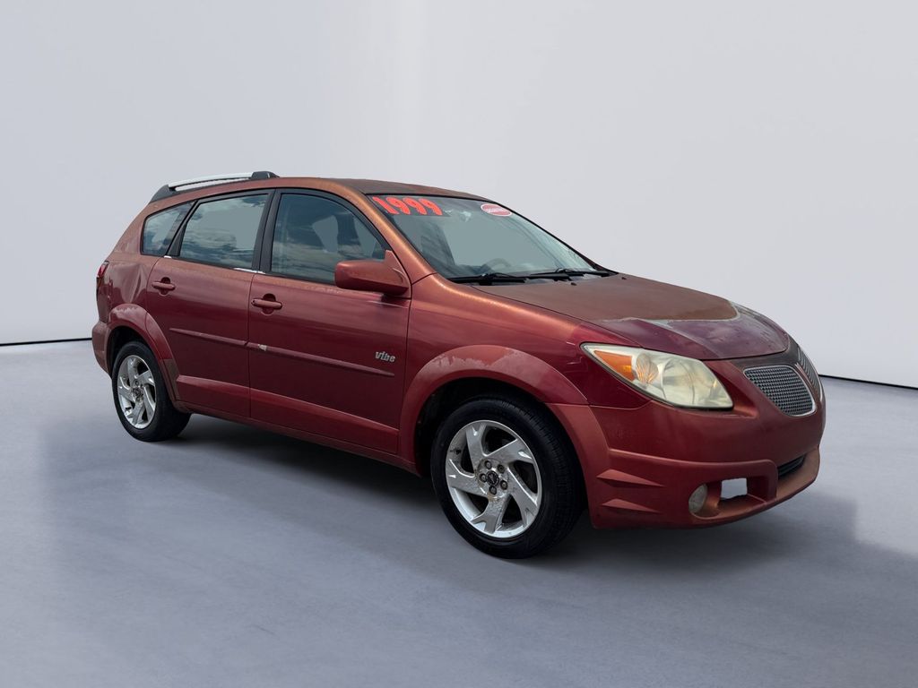 Dark Salsa Red 2005 Pontiac Vibe Hatchback Front-Wheel Drive 4-Speed Automatic Overdrive