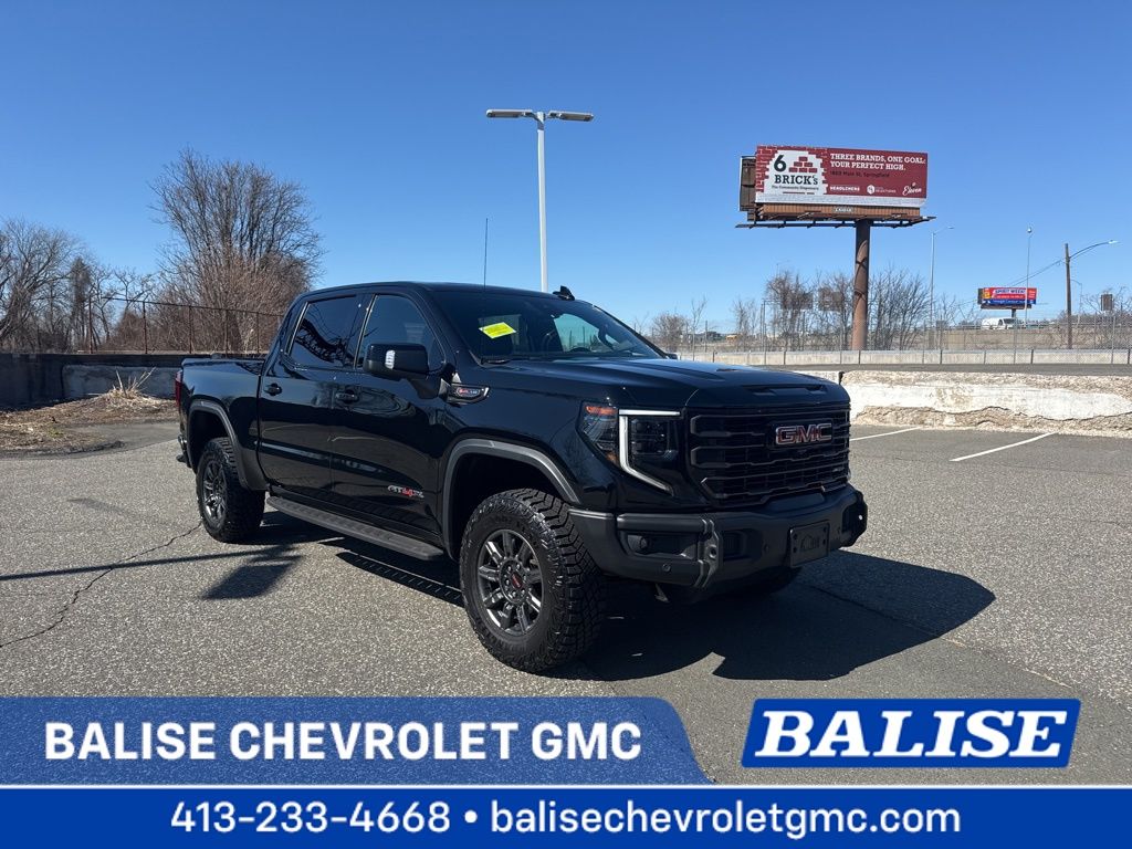 Onyx Black 2024 GMC Sierra 1500 AT4X Crew Cab 4WD Pickup Truck Four-Wheel Drive Automatic