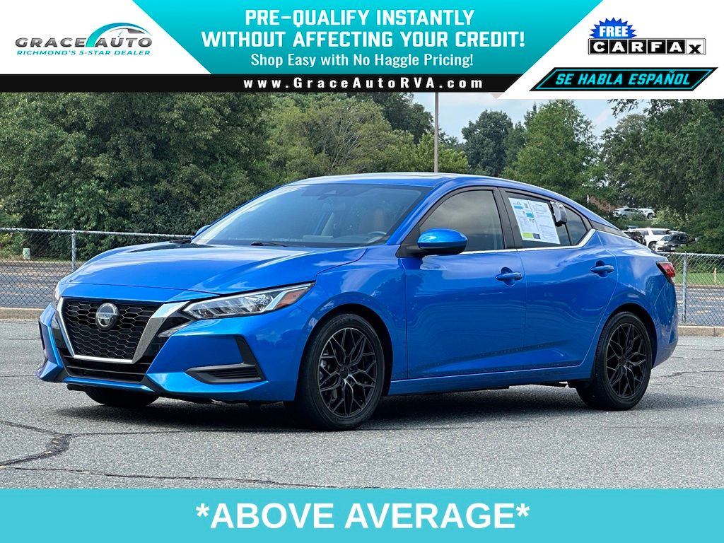 Electric Blue Metallic 2023 Nissan Sentra Sedan Front-Wheel Drive Continuously Variable Transmission