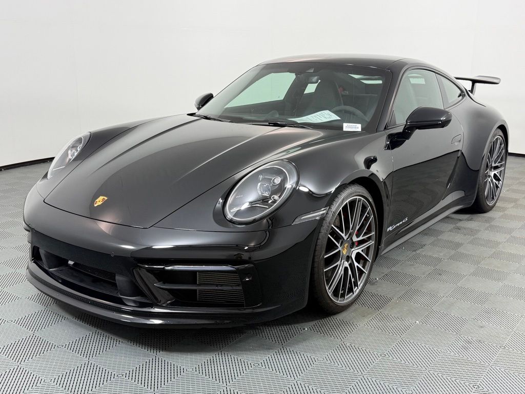 Black 2024 Porsche 911 Coupe All-Wheel Drive 8-Speed Automatic