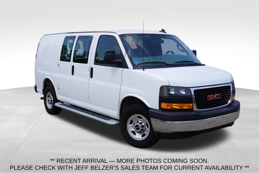 Summit White 2025 GMC Savana Cargo Van Rear-Wheel Drive 8-Speed Automatic Overdrive