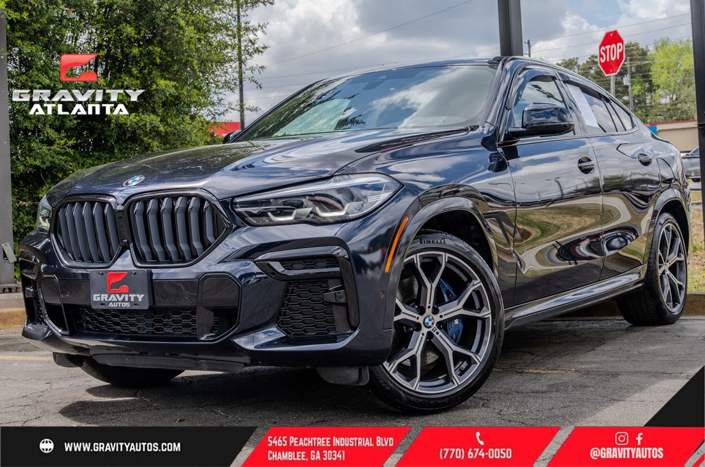 Carbon Black Metallic 2023 BMW X6 xDrive40i AWD SUV / Crossover All-Wheel Drive 8-Speed Automatic