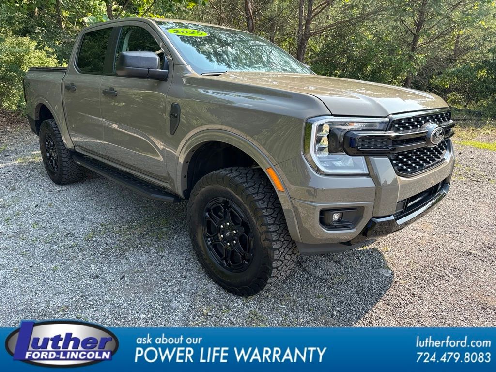 Gray 2025 Ford Ranger Pickup Truck Four-Wheel Drive Automatic