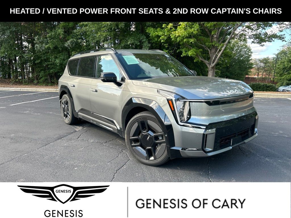 Pebble Gray 2024 Kia EV9 SUV / Crossover All-Wheel Drive 1-Speed Automatic