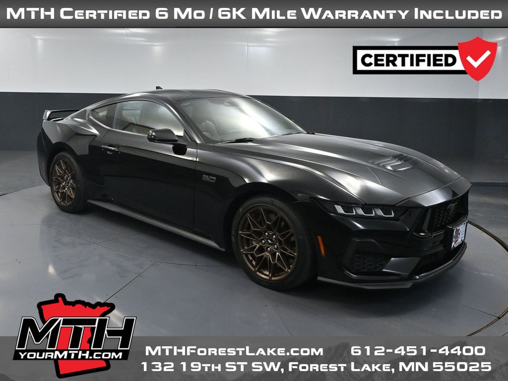 Shadow Black 2024 Ford Mustang Coupe Rear-Wheel Drive Automatic