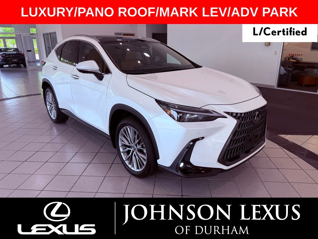 Eminent White Pearl 2024 Lexus NX Hybrid 350h Luxury AWD SUV / Crossover All-Wheel Drive Continuously Variable Transmission
