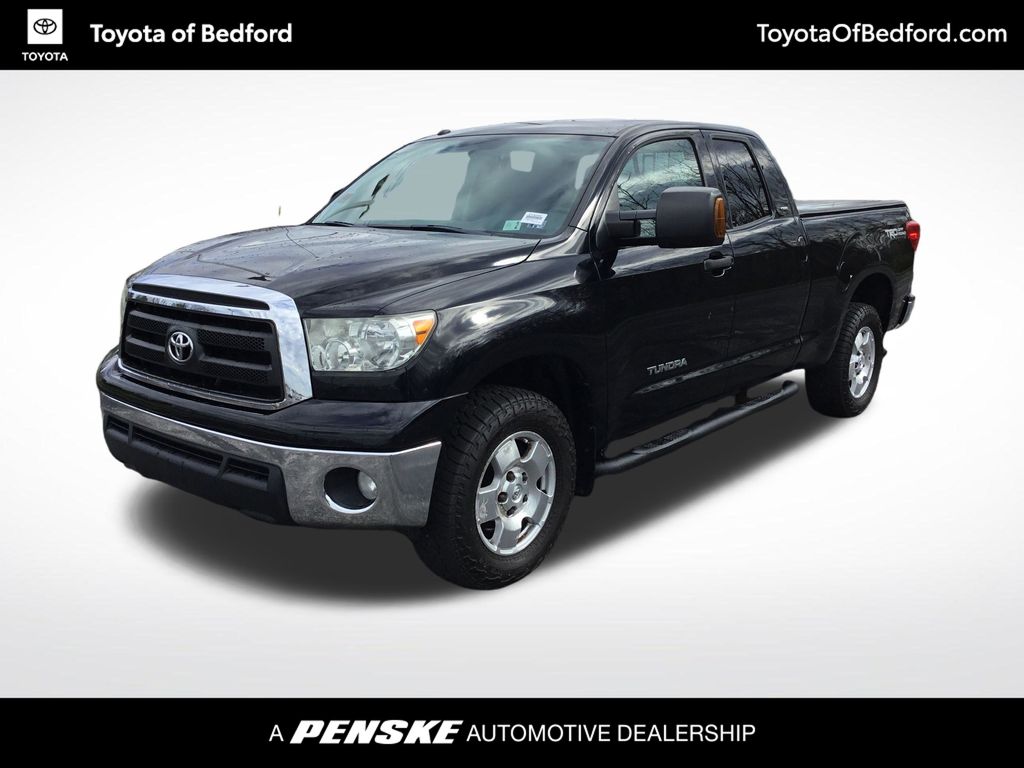 Black 2013 Toyota Tundra Grade Double Cab 4.6L 4WD Pickup Truck Four-Wheel Drive 6-Speed Automatic Overdrive