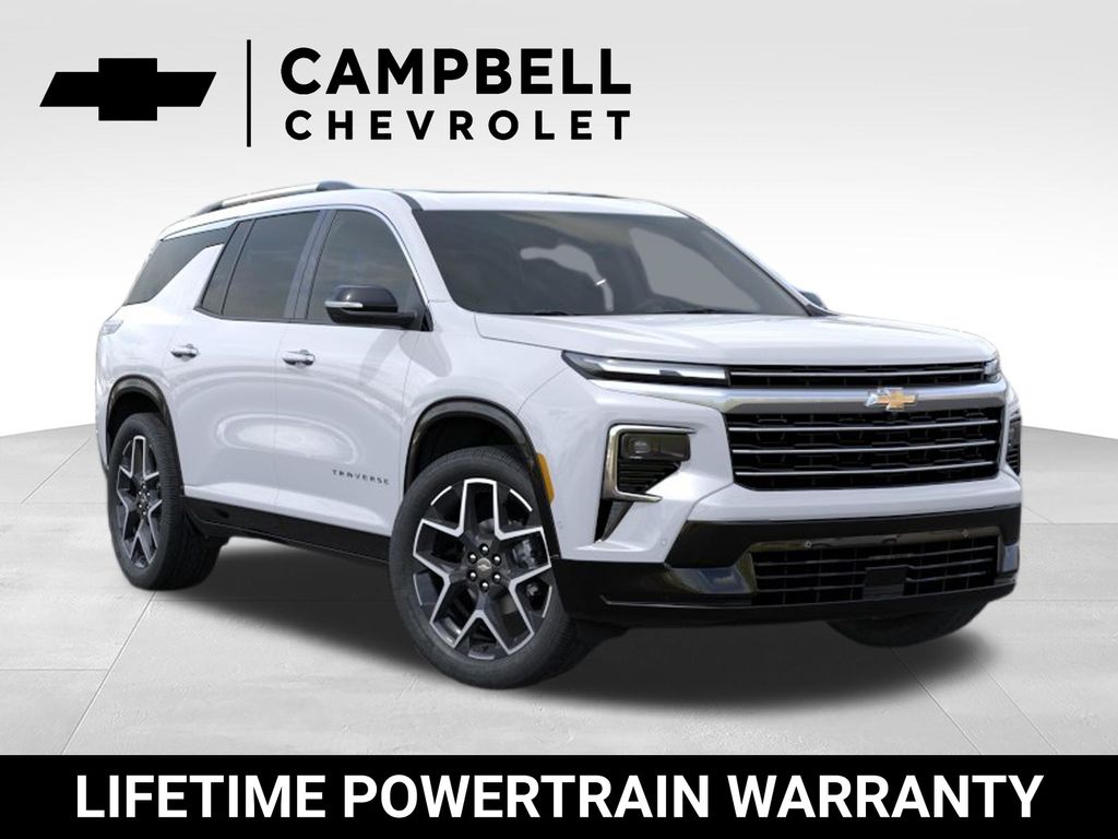 Polar White 2026 Chevrolet Traverse SUV / Crossover Four-Wheel Drive 8-Speed Automatic