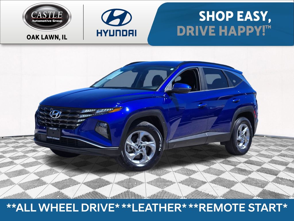 Intense Blue 2022 Hyundai Tucson SUV / Crossover All-Wheel Drive 8-Speed Automatic