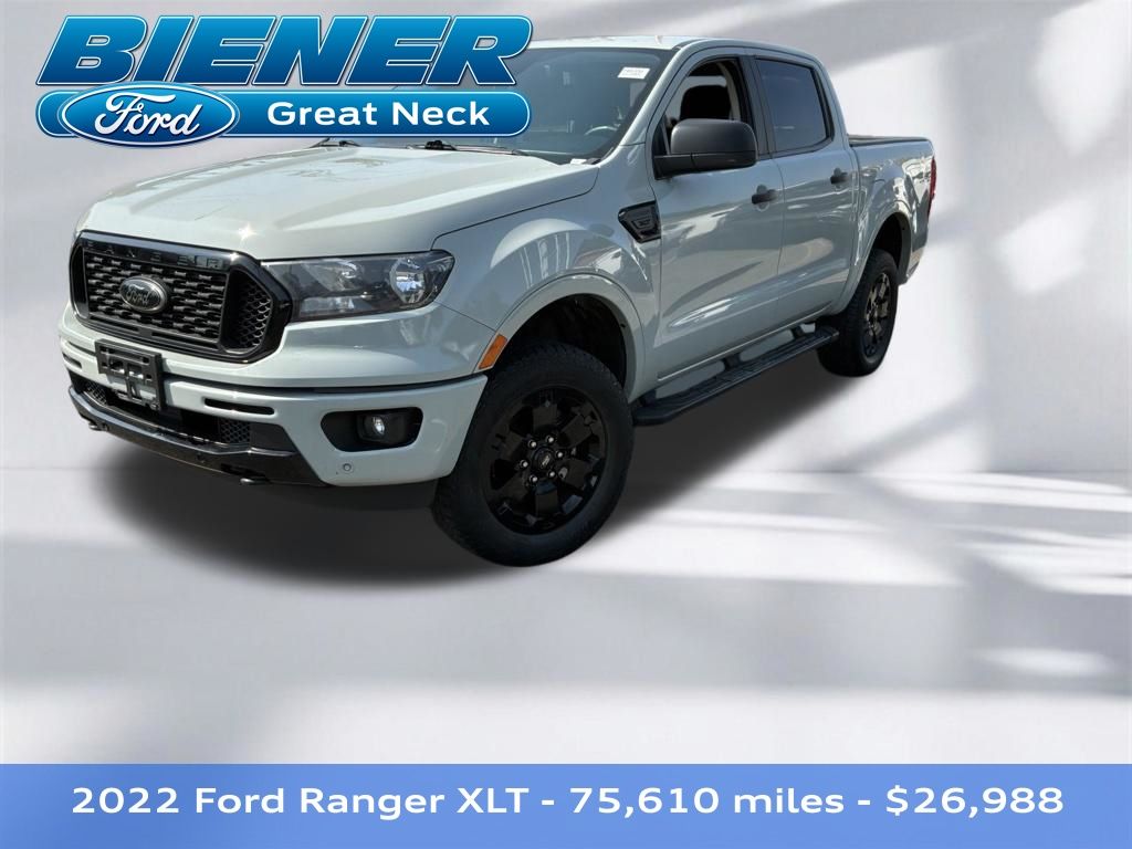Cactus Gray 2022 Ford Ranger Pickup Truck Four-Wheel Drive Automatic