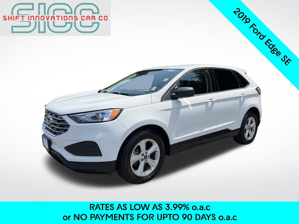 Oxford White 2019 Ford Edge SE FWD SUV / Crossover Front-Wheel Drive 8-Speed Automatic
