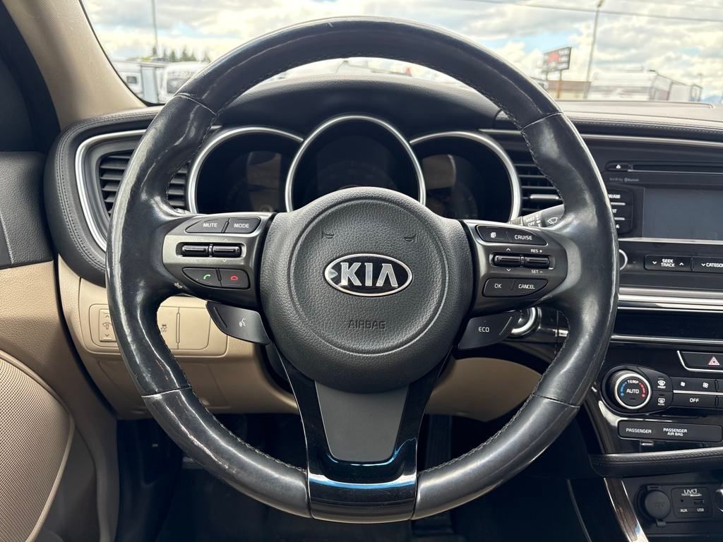2015 Ebony Black Kia Optima EX FWD Sedan