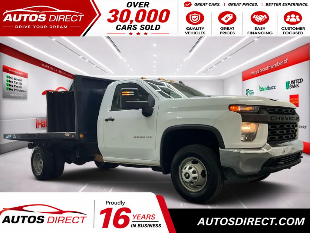 Summit White 2021 Chevrolet Silverado 3500HD Pickup Truck 4X2 6-Speed Automatic