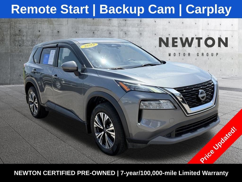 Gray (Gun Metallic) 2022 Nissan Rogue SUV / Crossover Front-Wheel Drive Continuously Variable Transmission