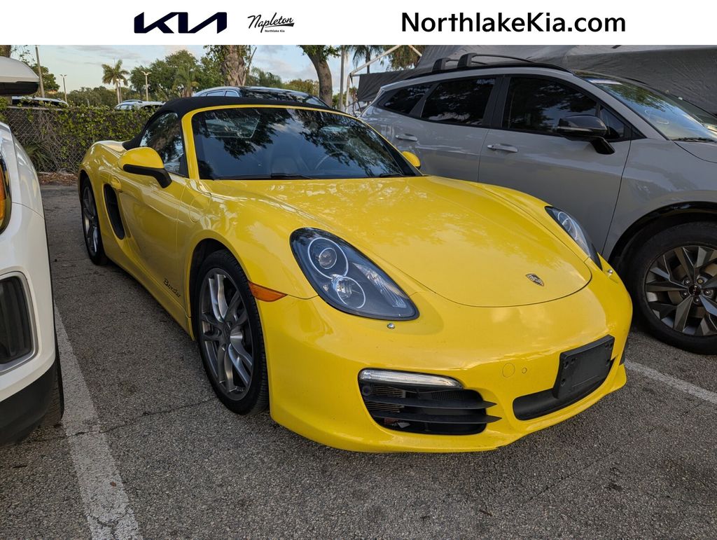 Green (Lime Gold Metallic) 2015 Porsche Boxster Base Convertible Rear-Wheel Drive 7-Speed Automatic