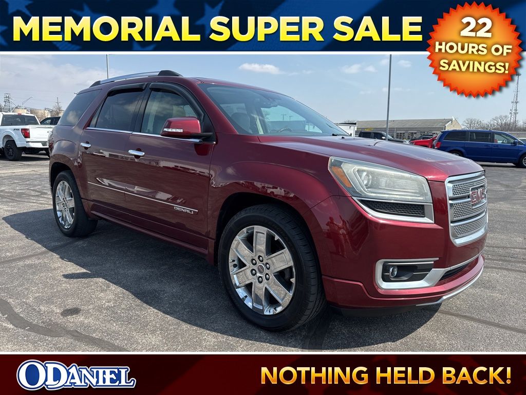 Crimson Red Tintcoat 2015 GMC Acadia Denali FWD SUV / Crossover Front-Wheel Drive 6-Speed Automatic
