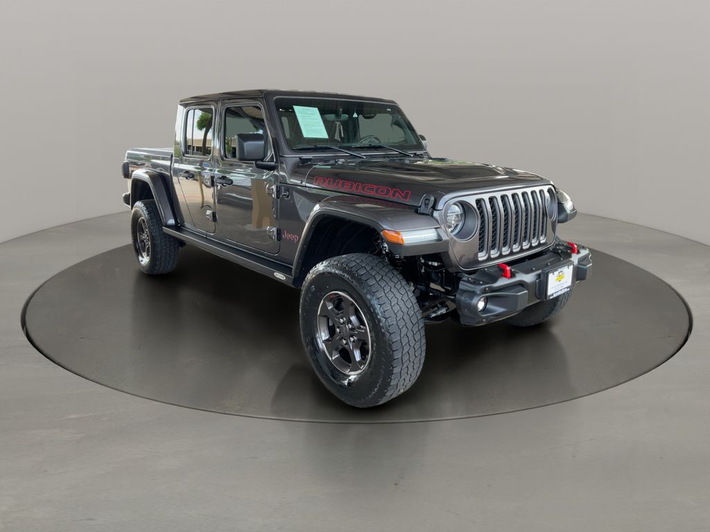 Gray (Granite Crystal Metallic Clearcoat) 2021 Jeep Gladiator Pickup Truck Four-Wheel Drive 8-Speed Automatic