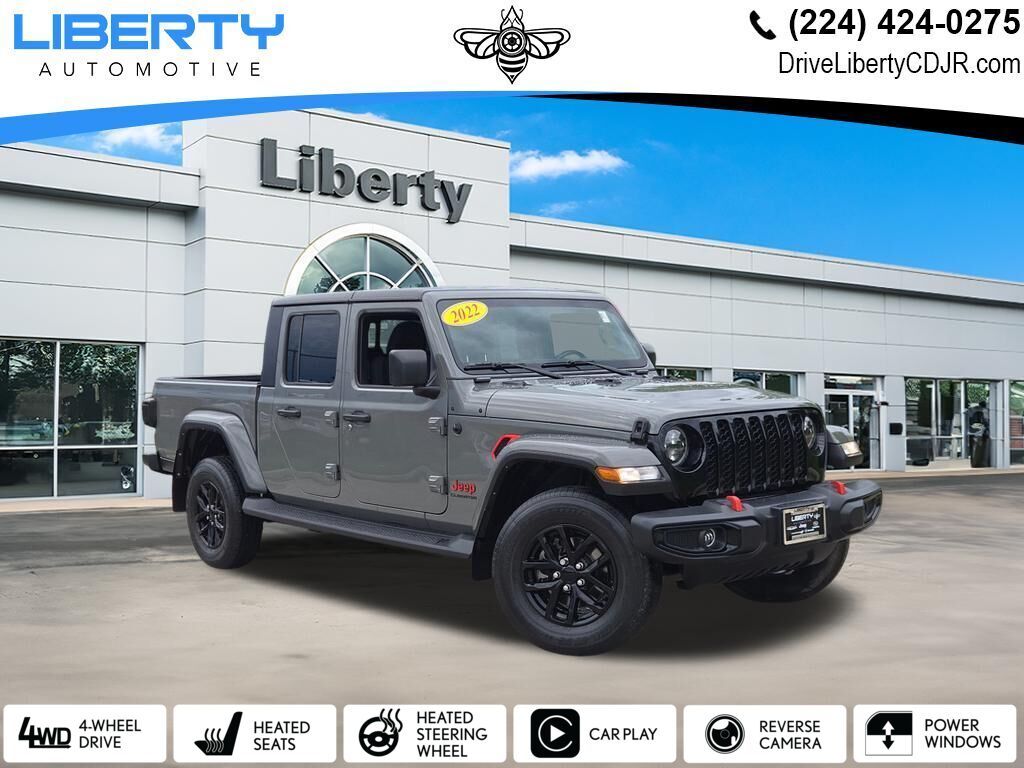 Sting-Gray Clearcoat 2022 Jeep Gladiator Sport Crew Cab 4WD Pickup Truck Four-Wheel Drive 8-Speed Automatic