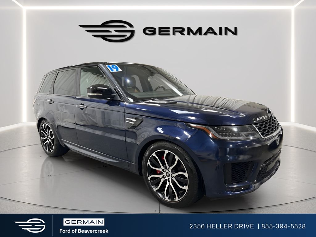 Blue 2019 Land Rover Range Rover Sport SUV / Crossover All-Wheel Drive 8-Speed Automatic