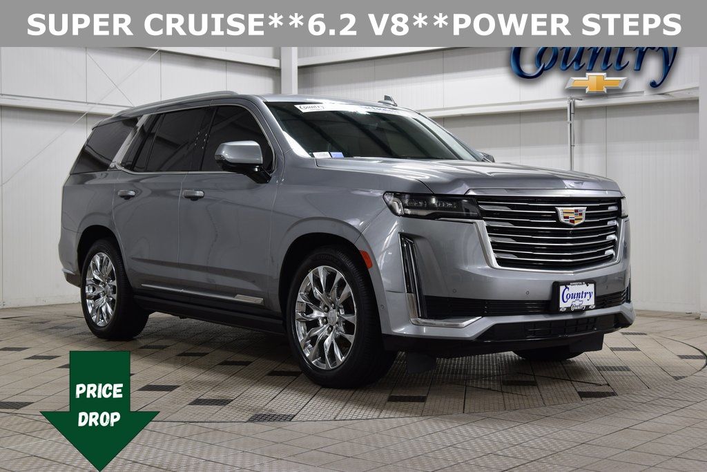 Silver Metallic 2023 Cadillac Escalade Premium Luxury Platinum 4WD SUV / Crossover Four-Wheel Drive Automatic