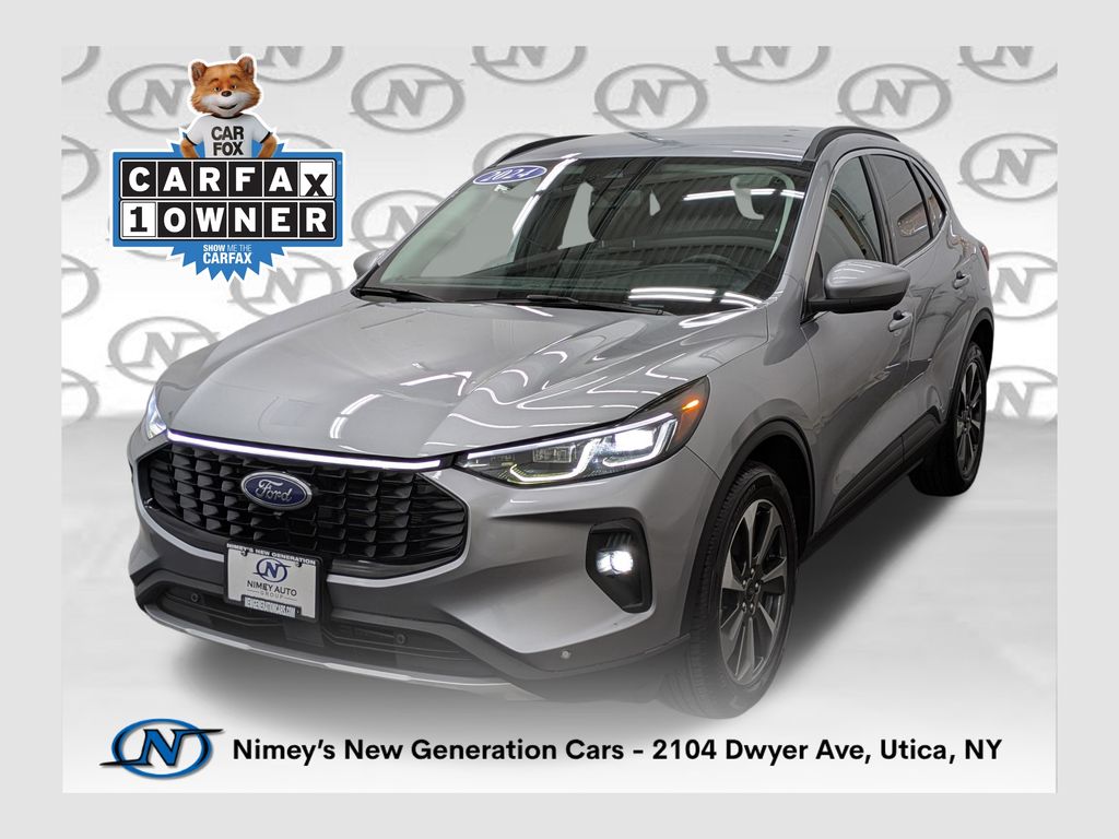 Iconic Silver Metallic 2024 Ford Escape SUV / Crossover All-Wheel Drive 8-Speed Automatic