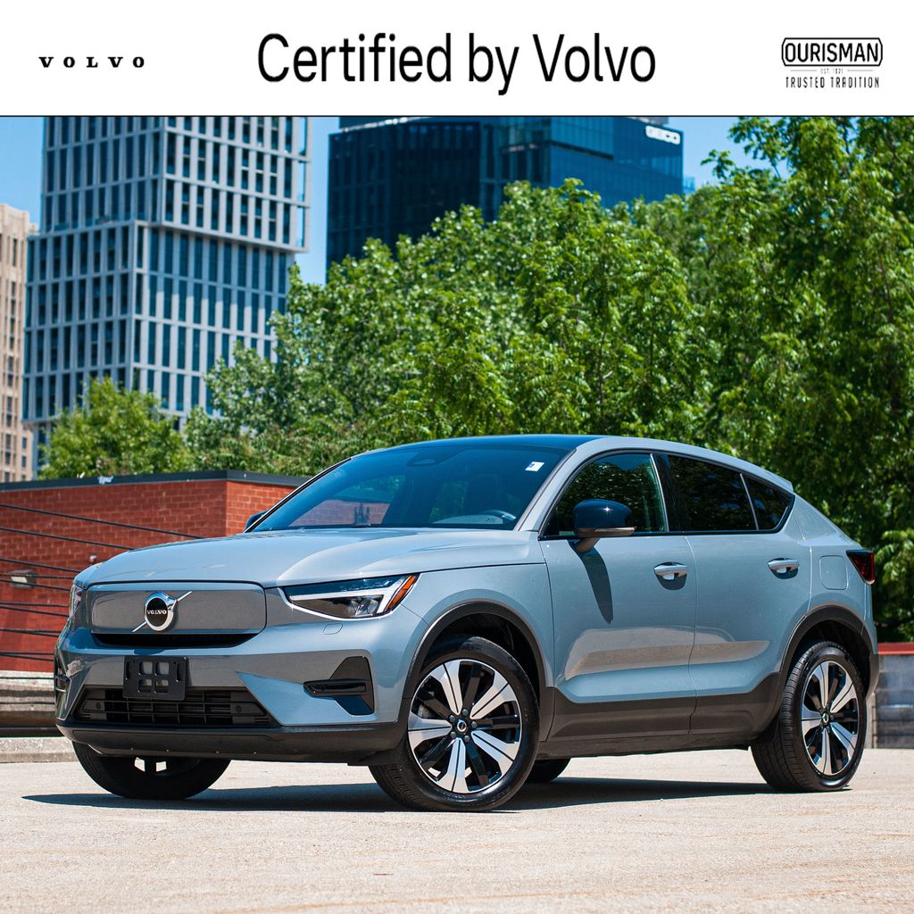 Thunder Gray Metallic 2023 Volvo C40 Recharge Twin Core eAWD SUV / Crossover All-Wheel Drive 1-Speed Automatic
