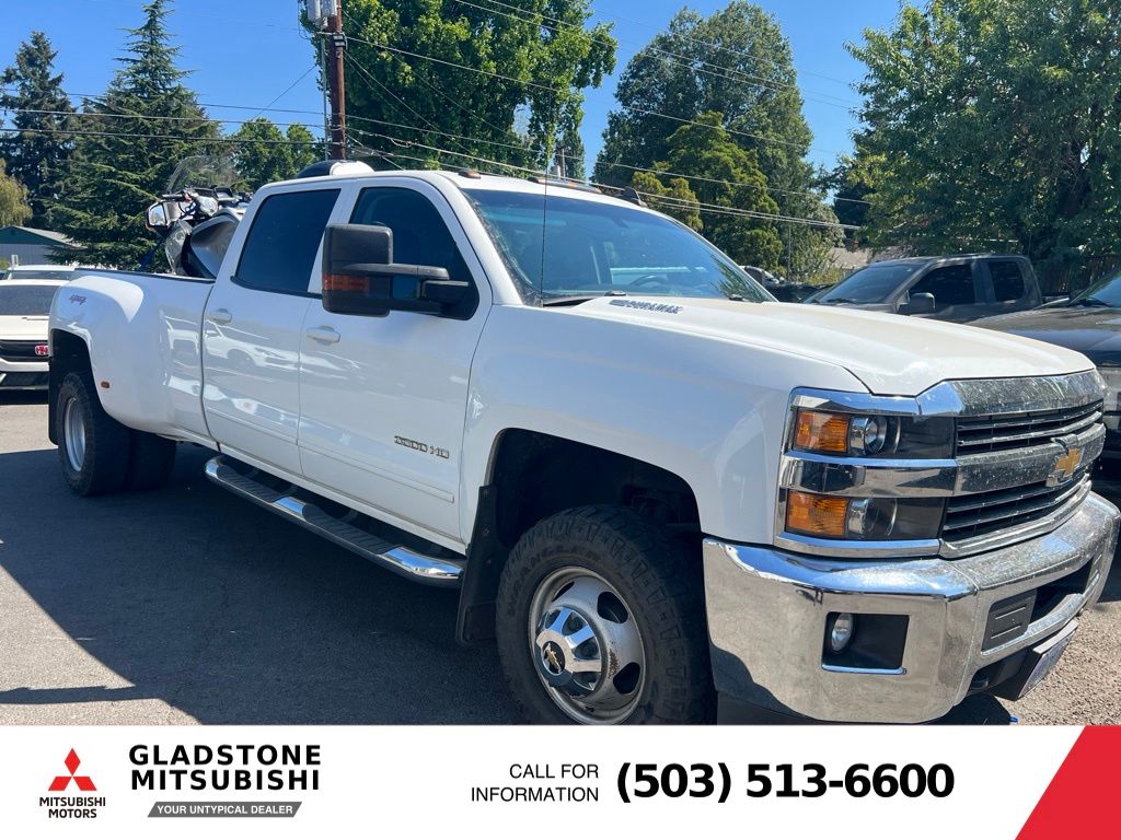 Summit White 2015 Chevrolet Silverado 3500HD Pickup Truck Four-Wheel Drive Automatic
