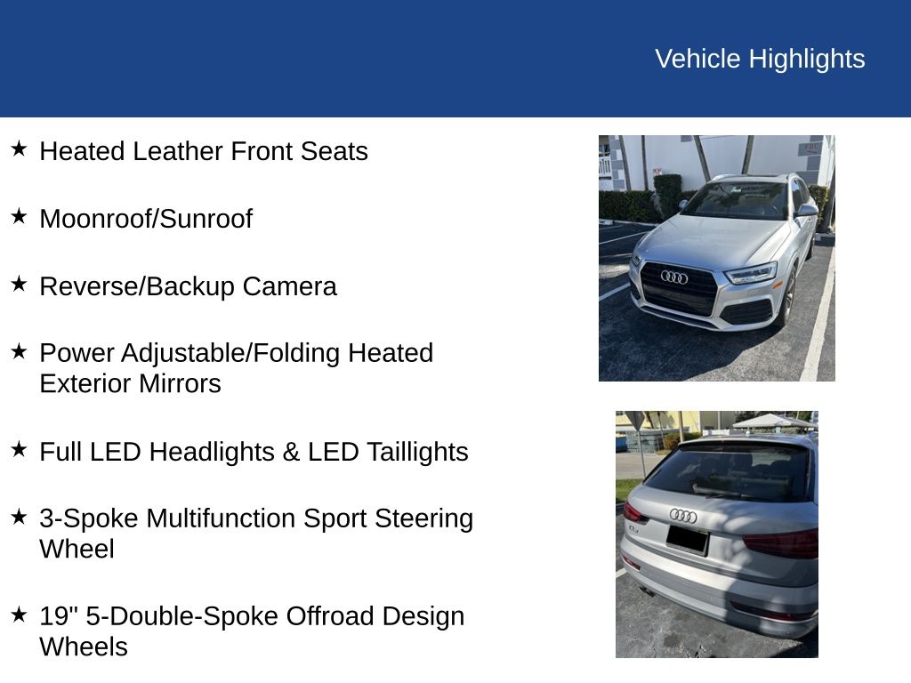 2018 Audi Q3 2.0T Premium