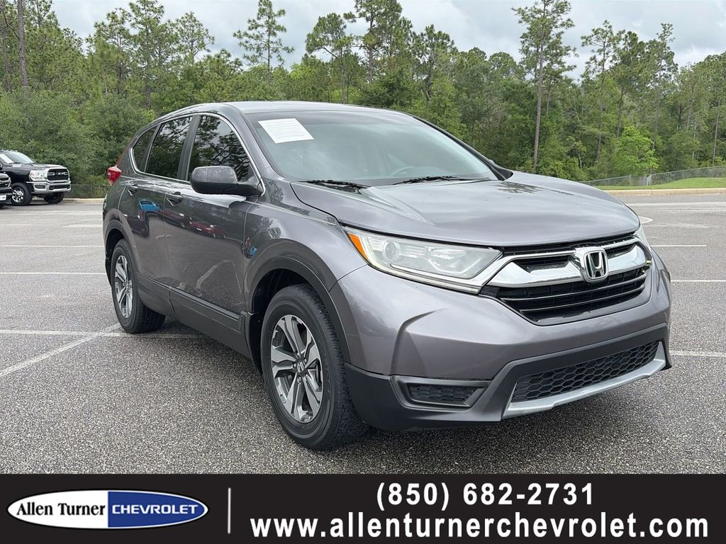 Gray 2019 Honda CR-V LX FWD SUV / Crossover Front-Wheel Drive Continuously Variable Transmission