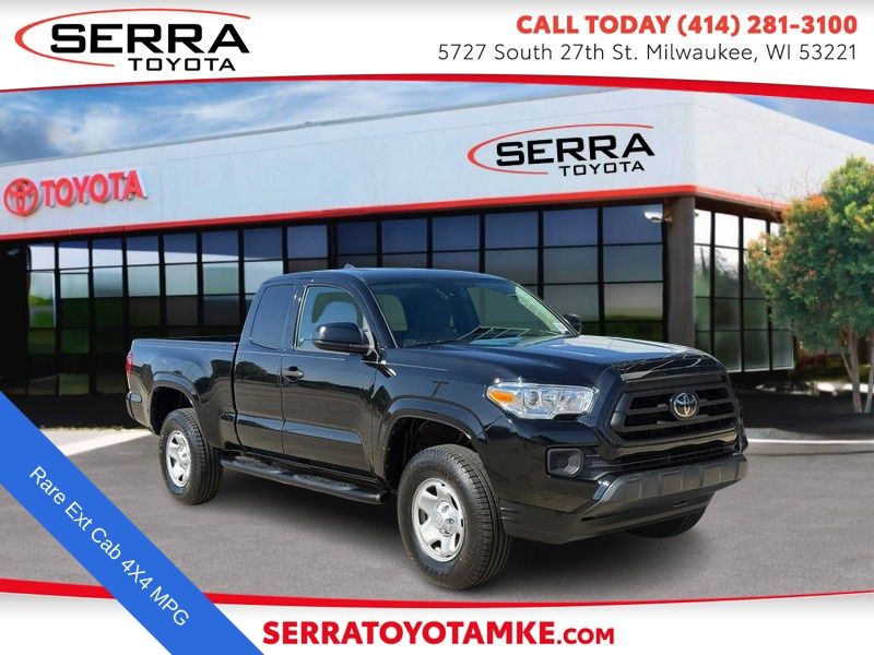 Midnight Black Metallic 2022 Toyota Tacoma Pickup Truck Four-Wheel Drive 6-Speed Automatic
