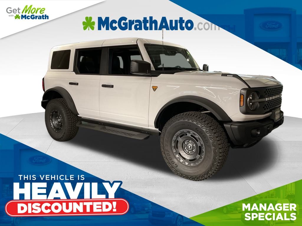 Oxford White 2025 Ford Bronco Badlands 4-Door 4WD SUV / Crossover Four-Wheel Drive Automatic