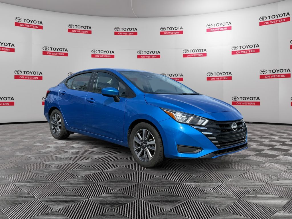 Electric Blue Metallic 2023 Nissan Versa SV FWD Sedan Front-Wheel Drive Continuously Variable Transmission