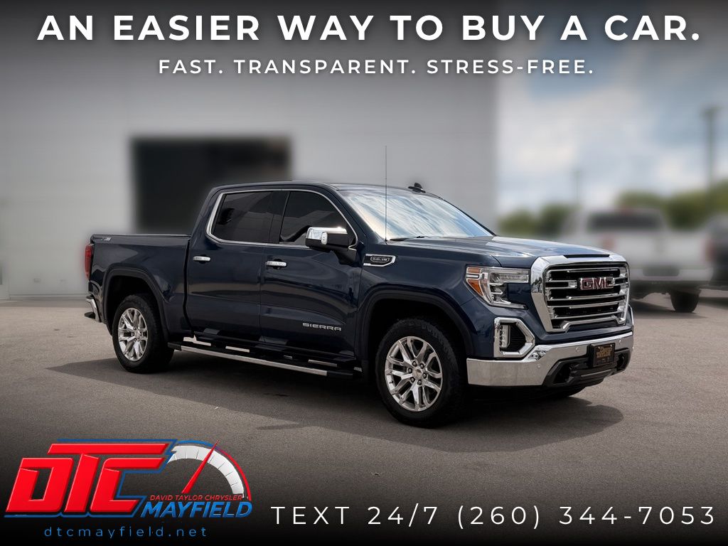 Pacific Blue Metallic 2021 GMC Sierra 1500 Pickup Truck Four-Wheel Drive Automatic